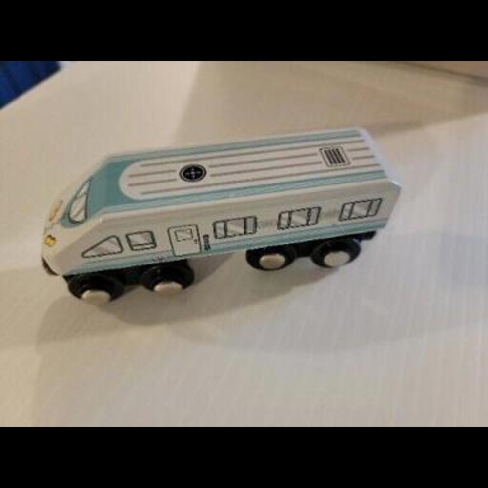 2018 MAISON BATTAT LONG WOODEN ENGINE TRAIN.